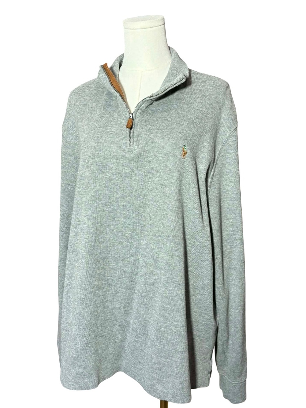 Polo Ralph Lauren Double Knit Jaquard Half Zip Sweater - Picture 2 of 5
